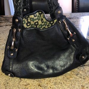 Gucci black leather bag